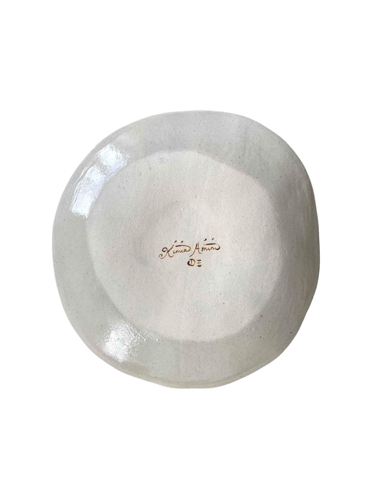 Angel Plate - Red and Brown