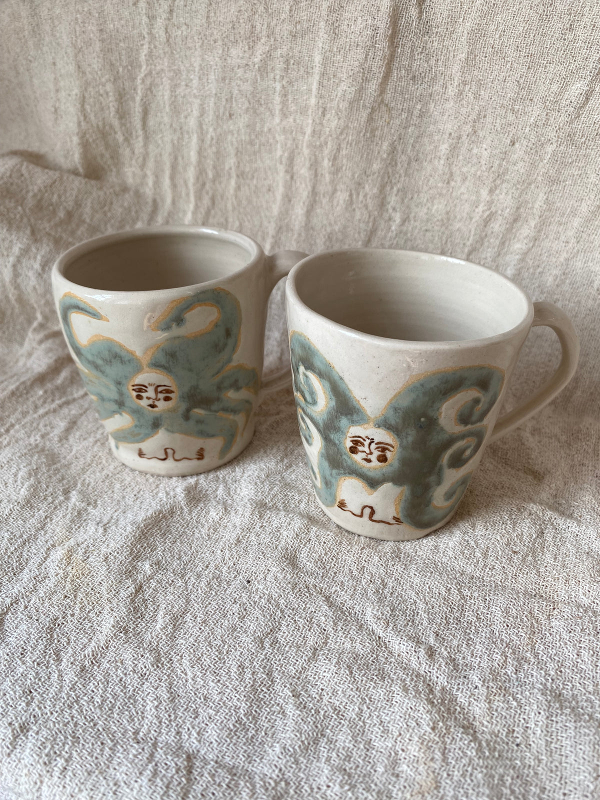 Angel Mug in Stony Blue