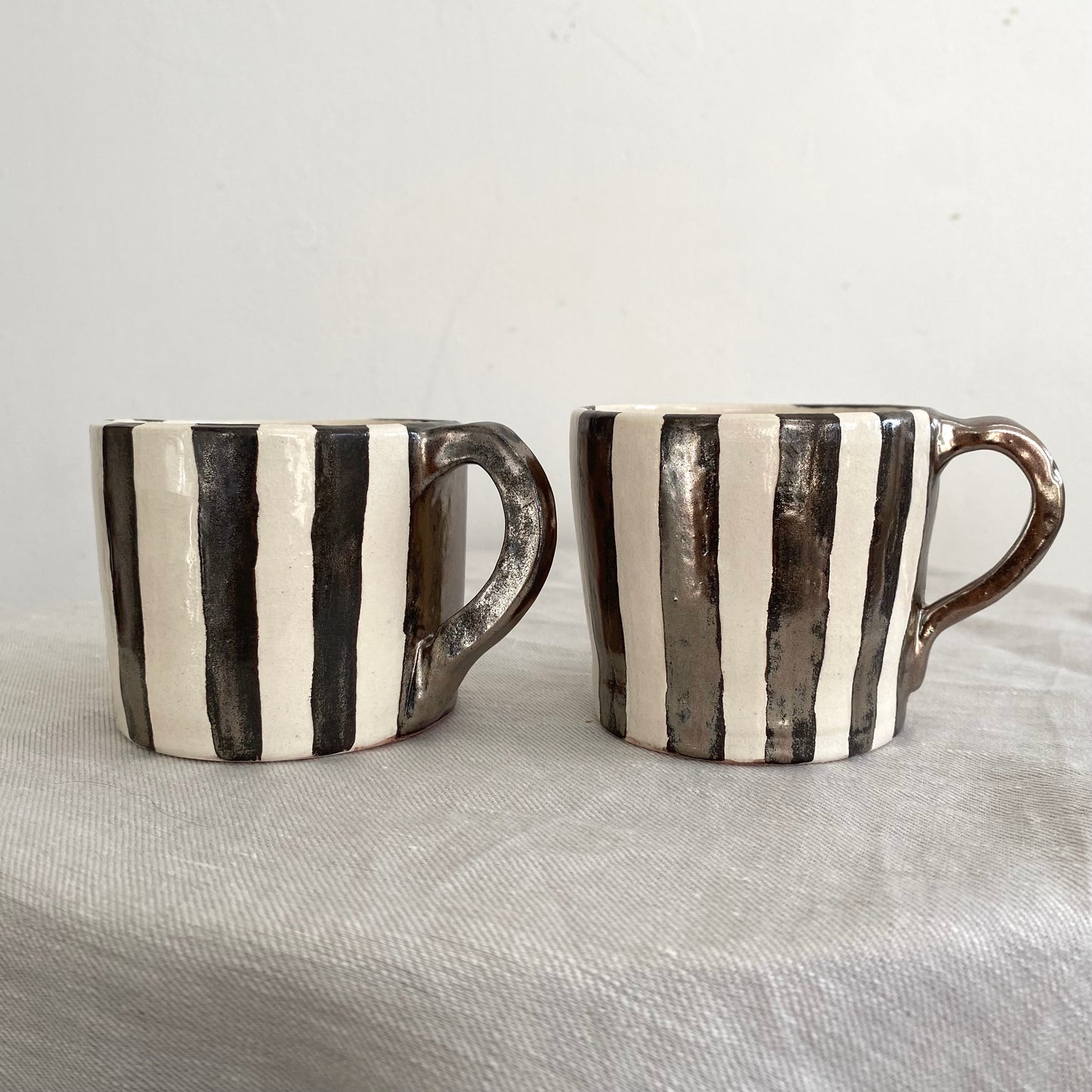Angel in Chrome and White - Large Coffee Cup