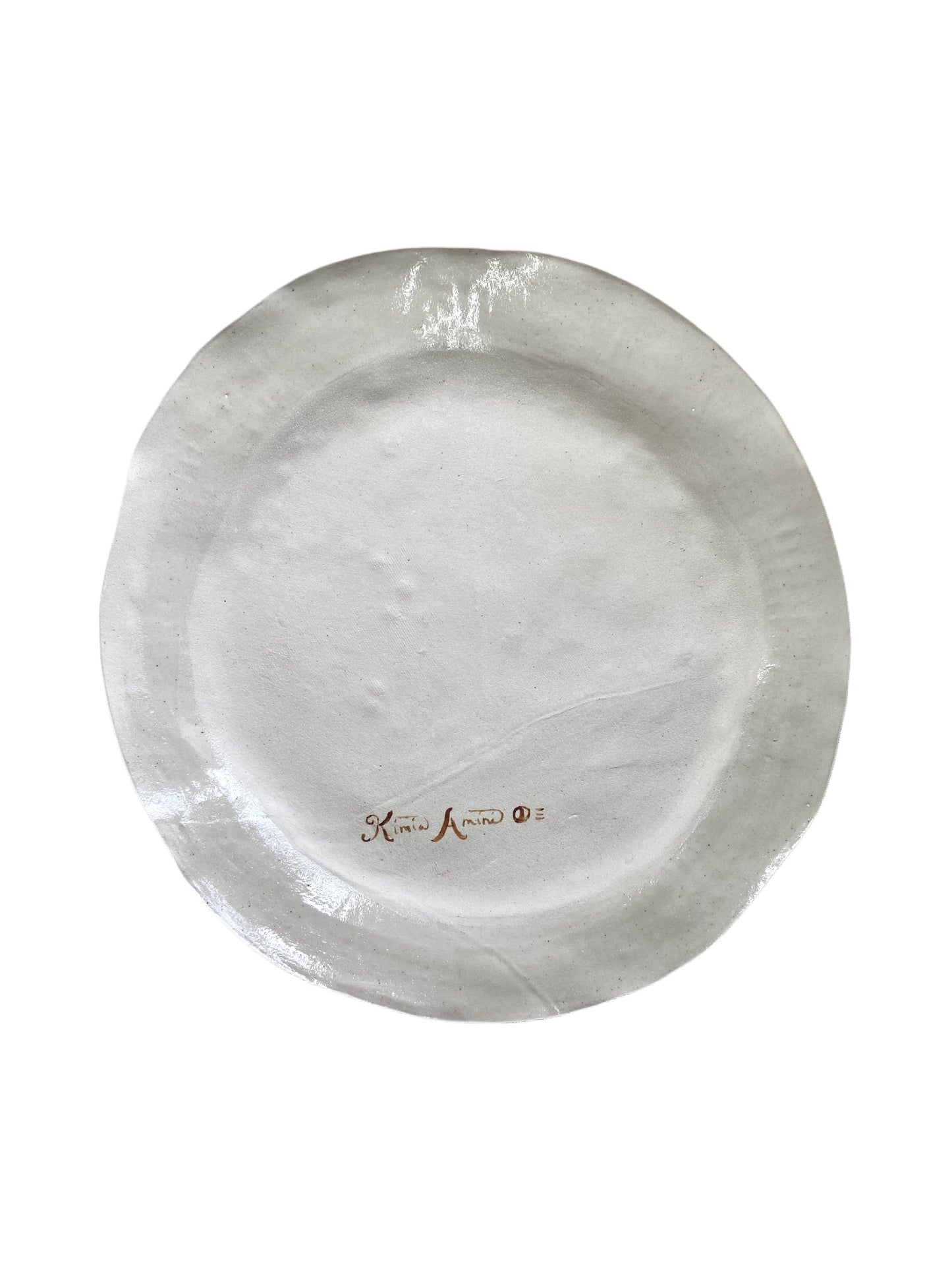 Angel Plate - Green and White