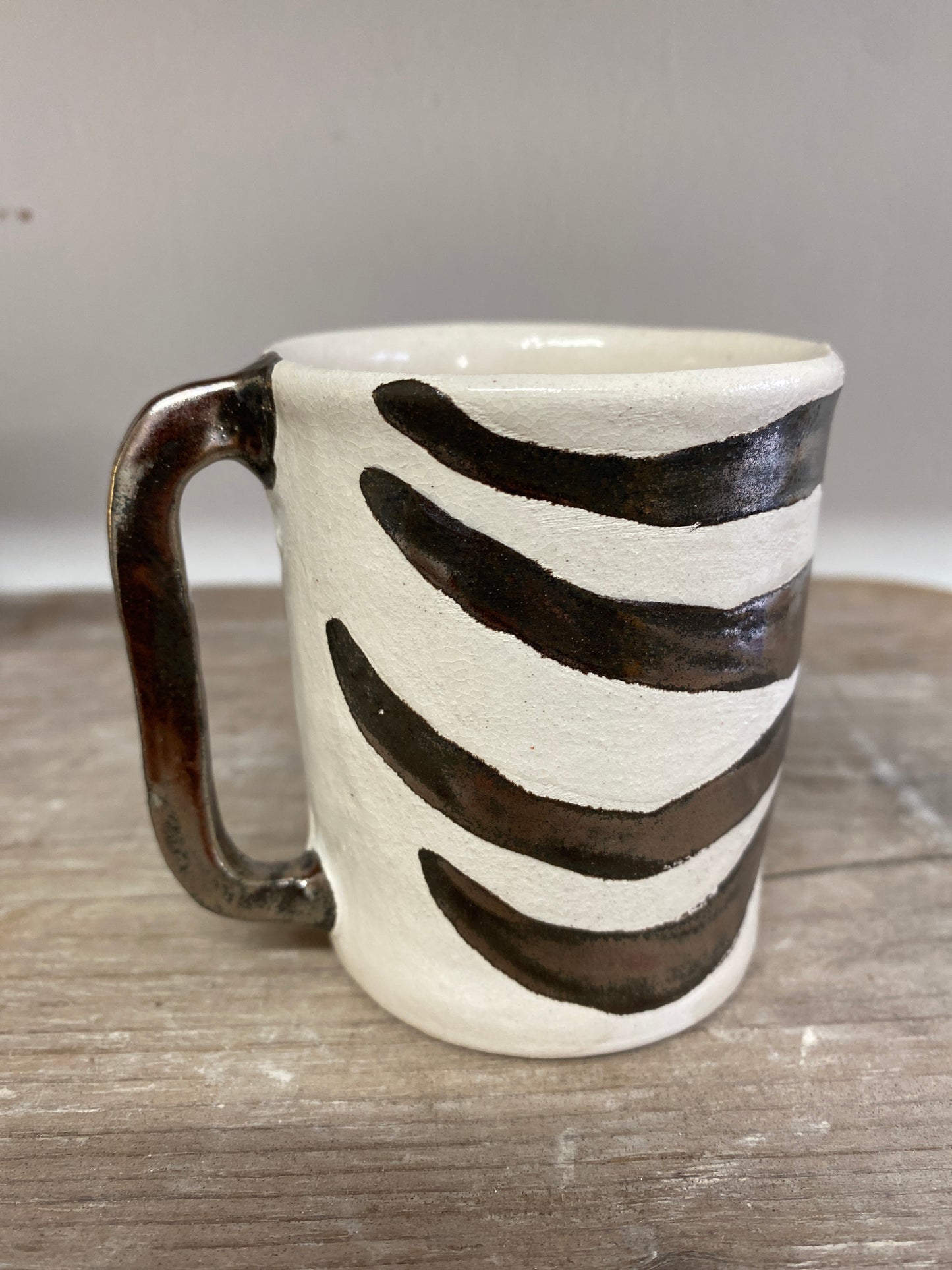 Angel in Chrome and White - Medium Coffee Cup