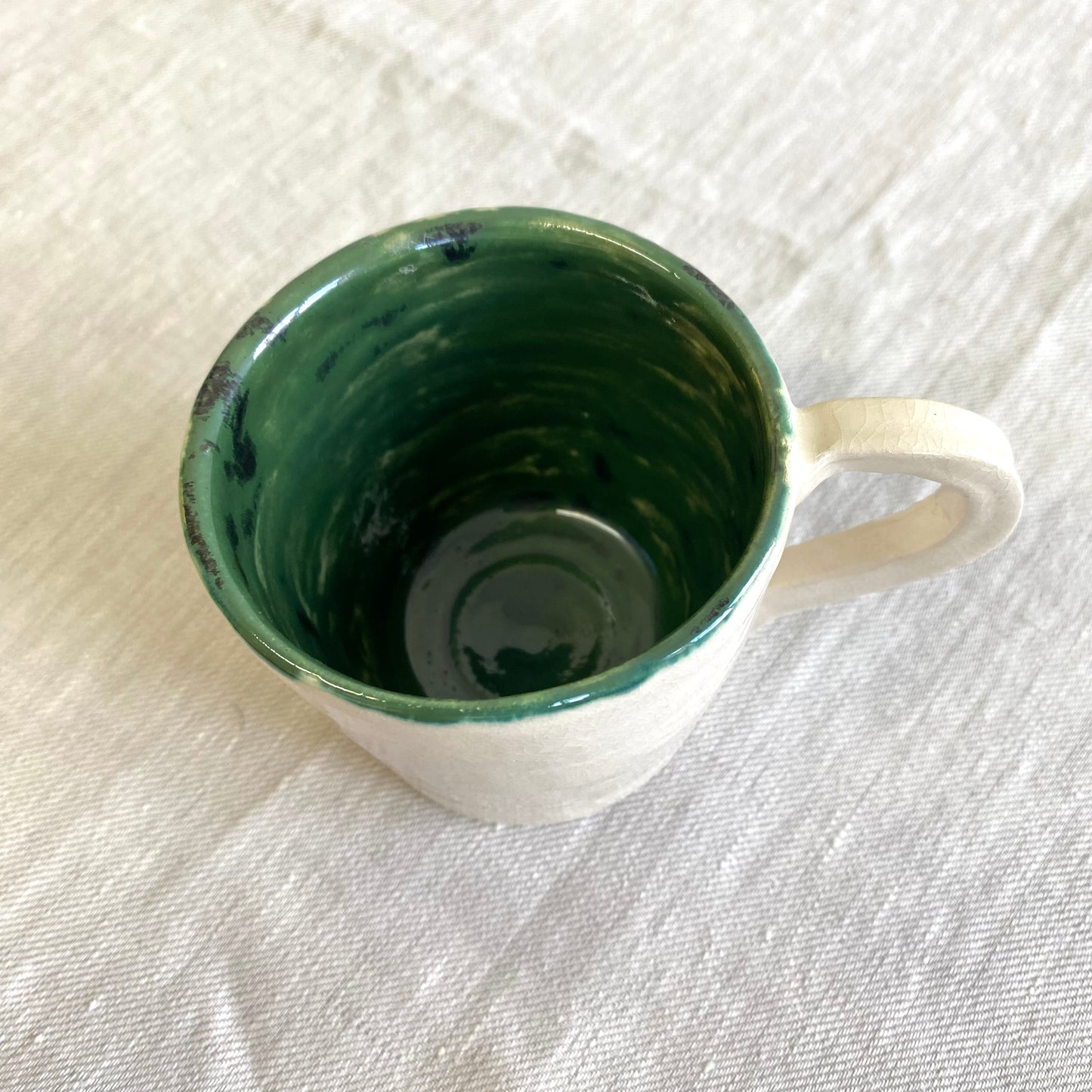 Angel in Green and White - Medium Coffee Cup