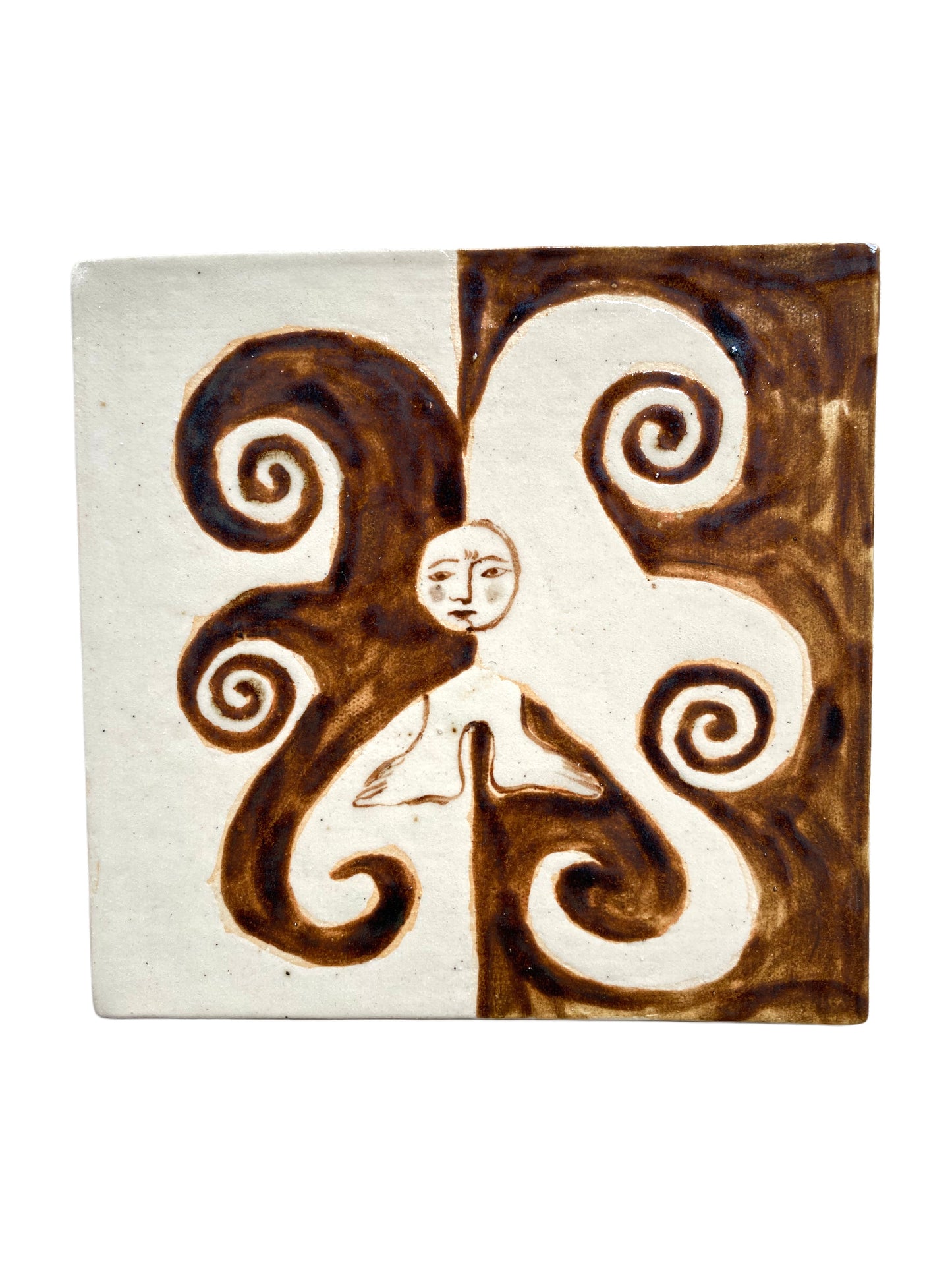 Angel in Brown - Ceramic Tile