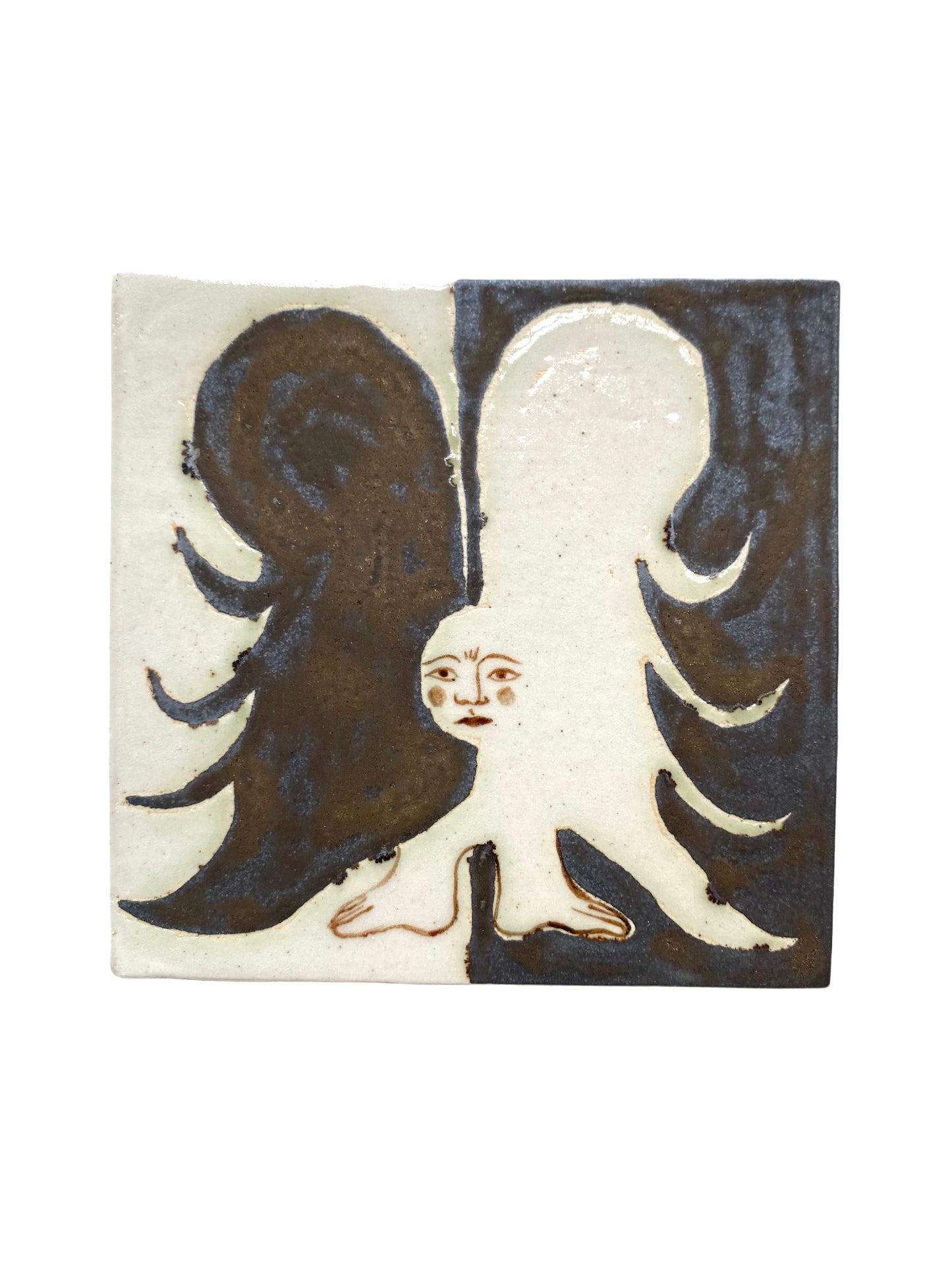 Angel in Antique Copper - Ceramic Tile