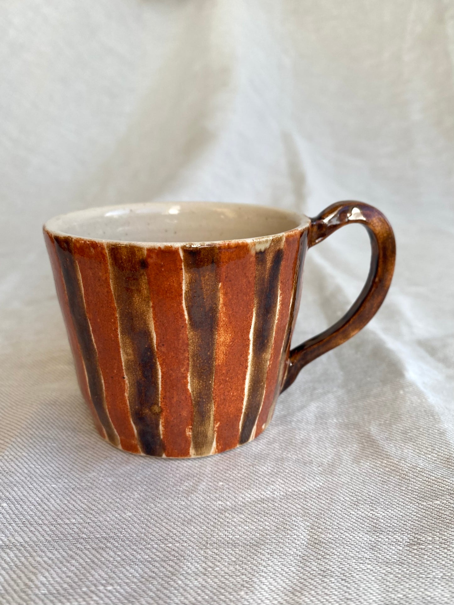 Angel in Rust Red and Brown- Medium Coffee Cup