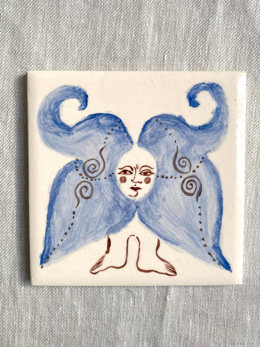 Angel in Blue - Ceramic Tile
