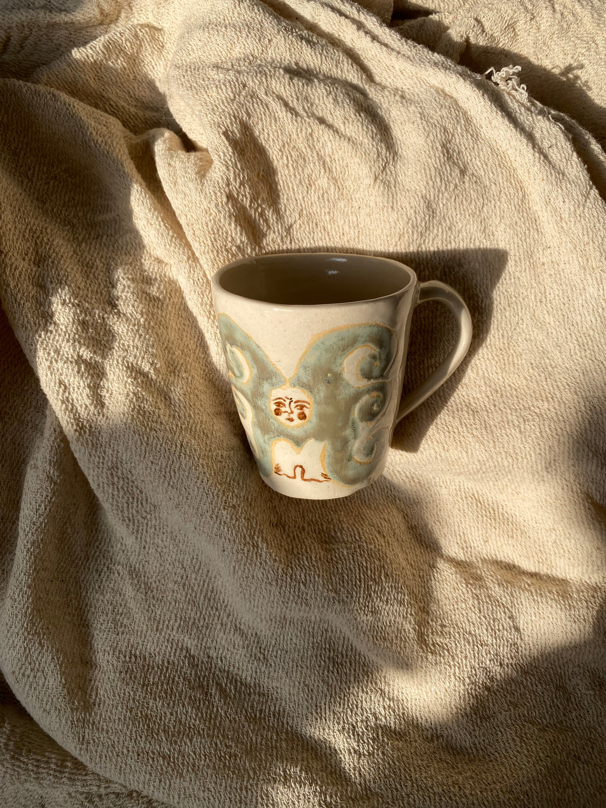 Angel Mug in Stony Blue
