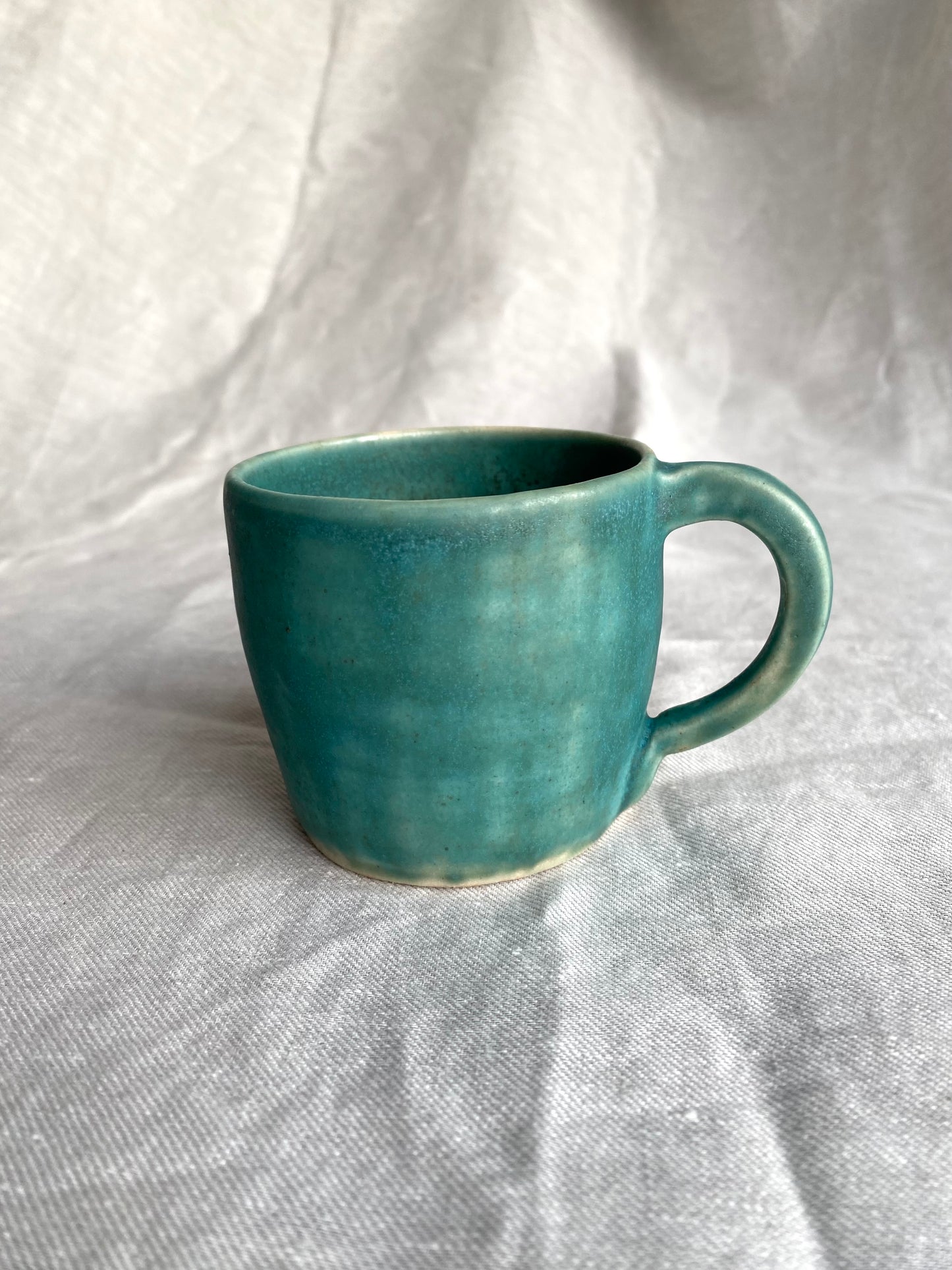 Angel in Turquoise and White- Large Coffee Cup