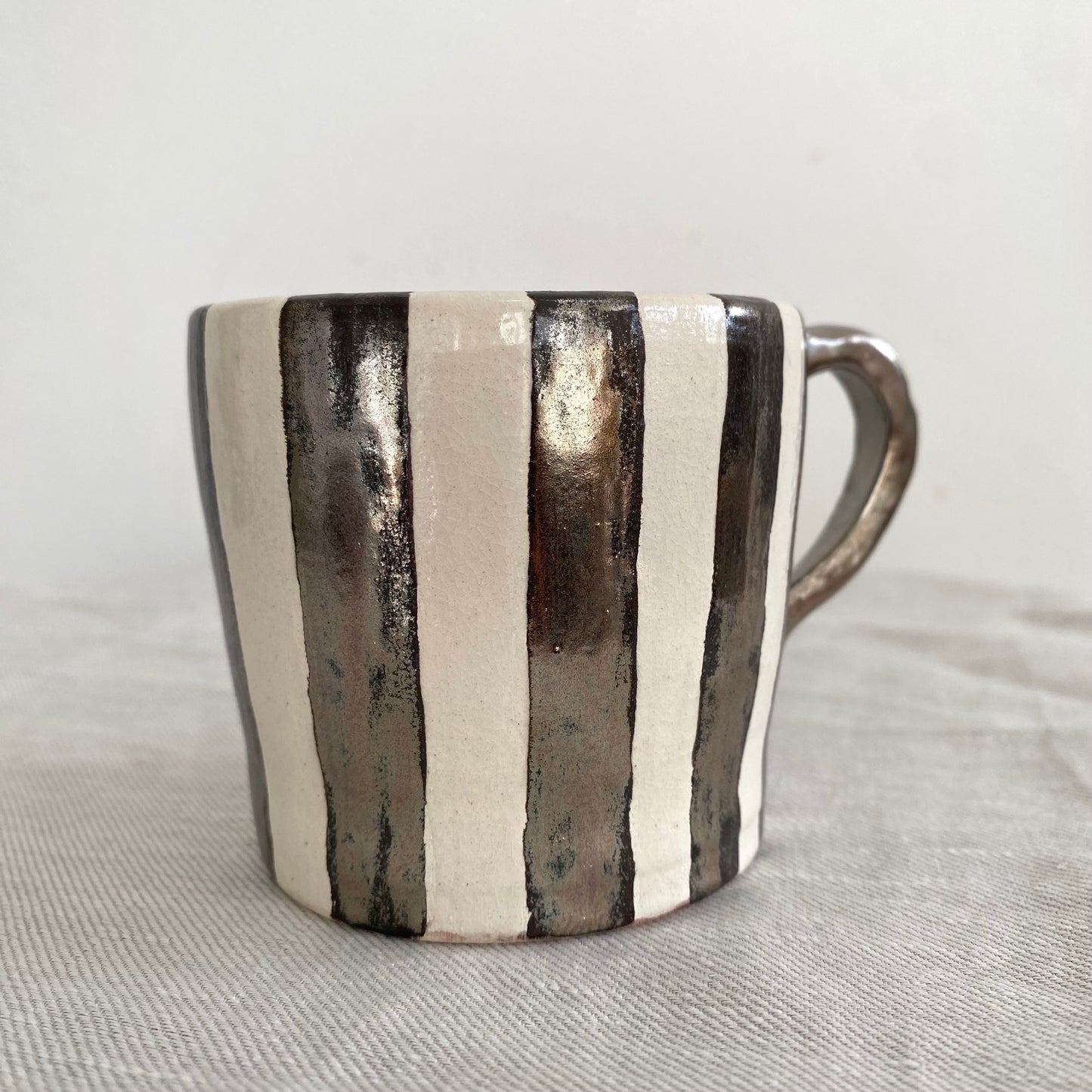 Angel in Chrome and White - Large Coffee Cup