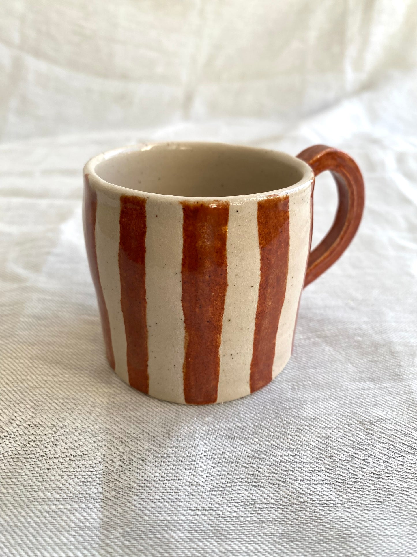 Angel in Rust Red and White- Medium Coffee Cup