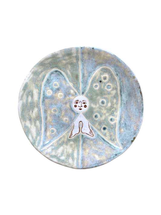 Angel Plate - Blue and Green