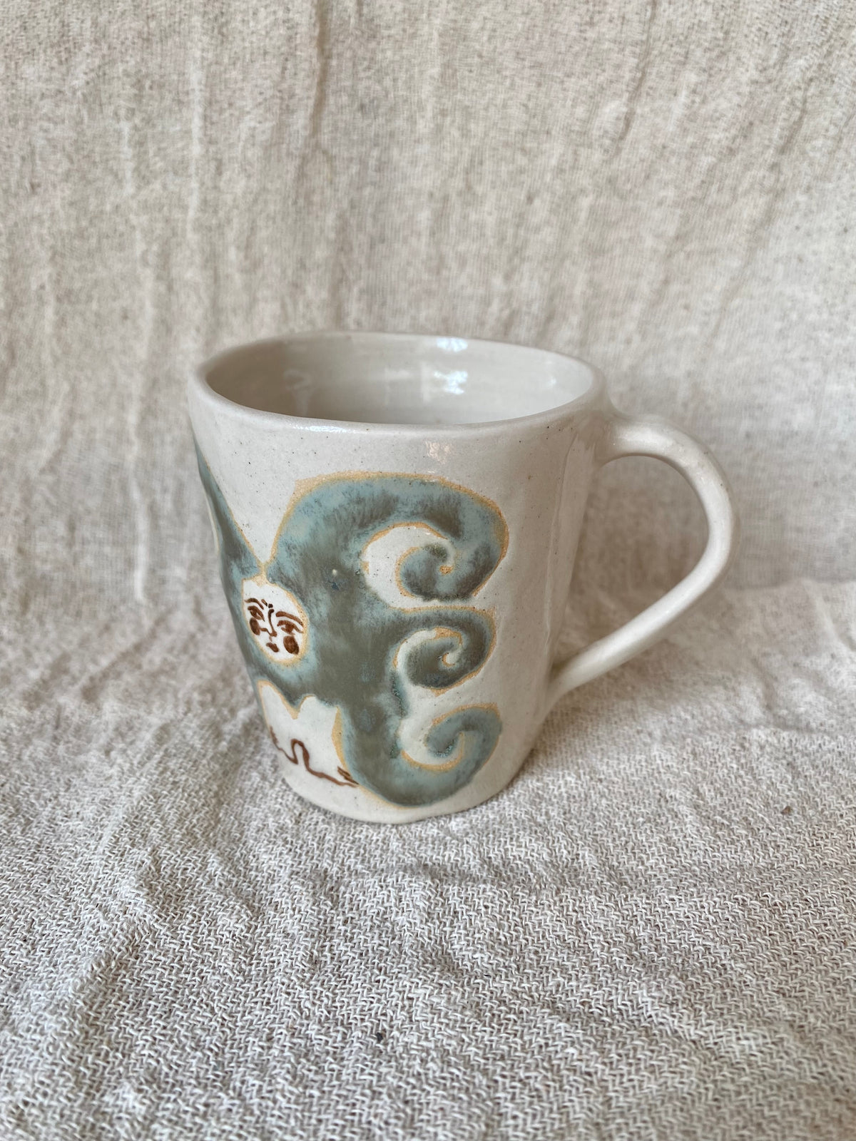 Angel Mug in Stony Blue