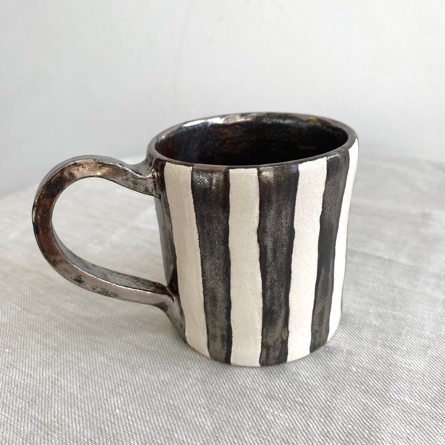 Angel in Chrome and White - Large Coffee Cup
