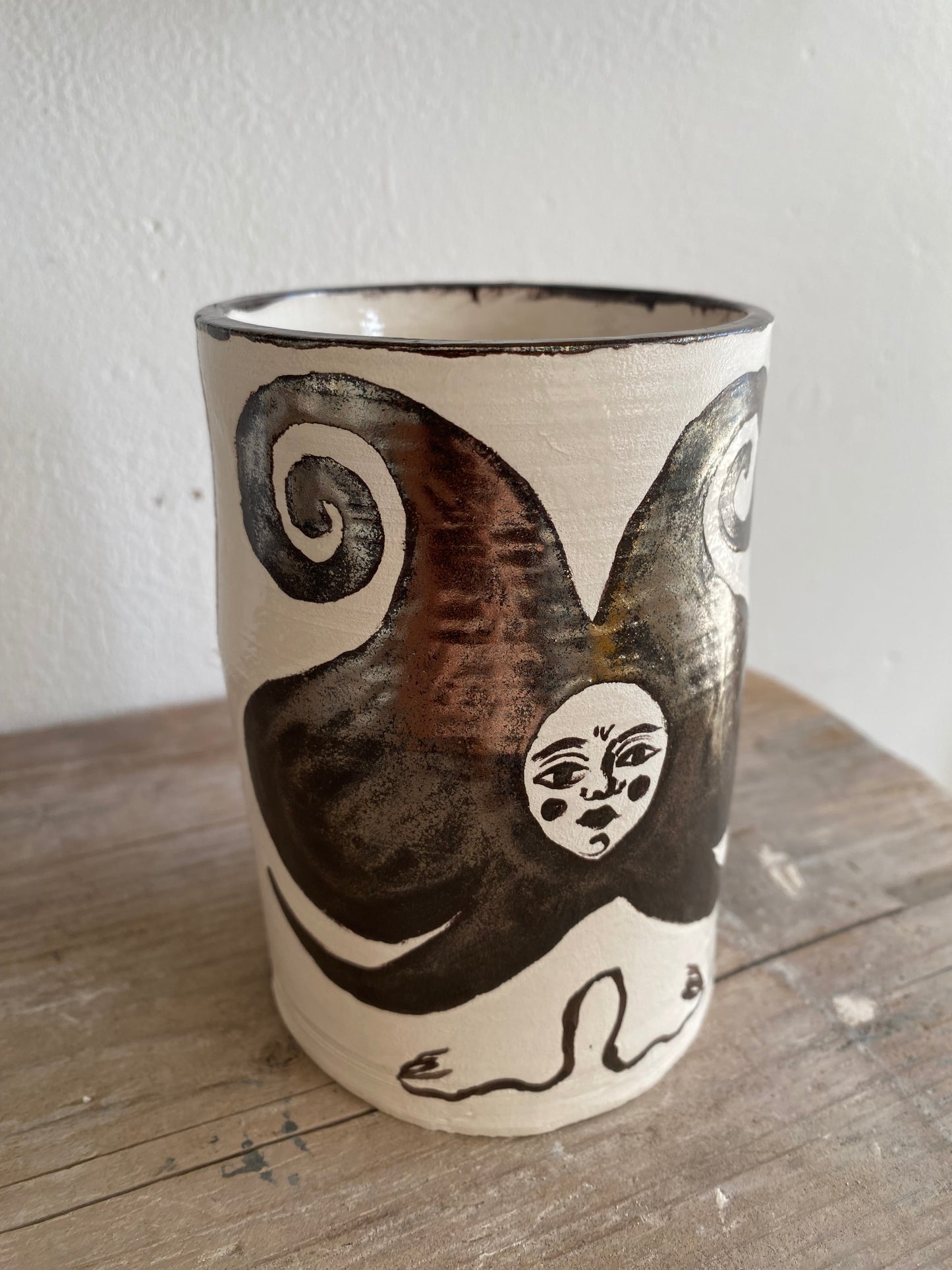 Chrome Angel Vase
