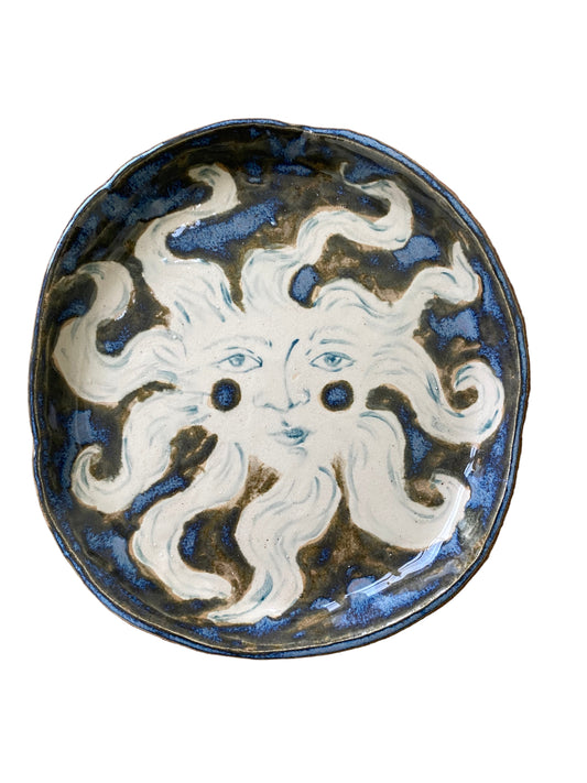 Blue Sun - Ornamental plate