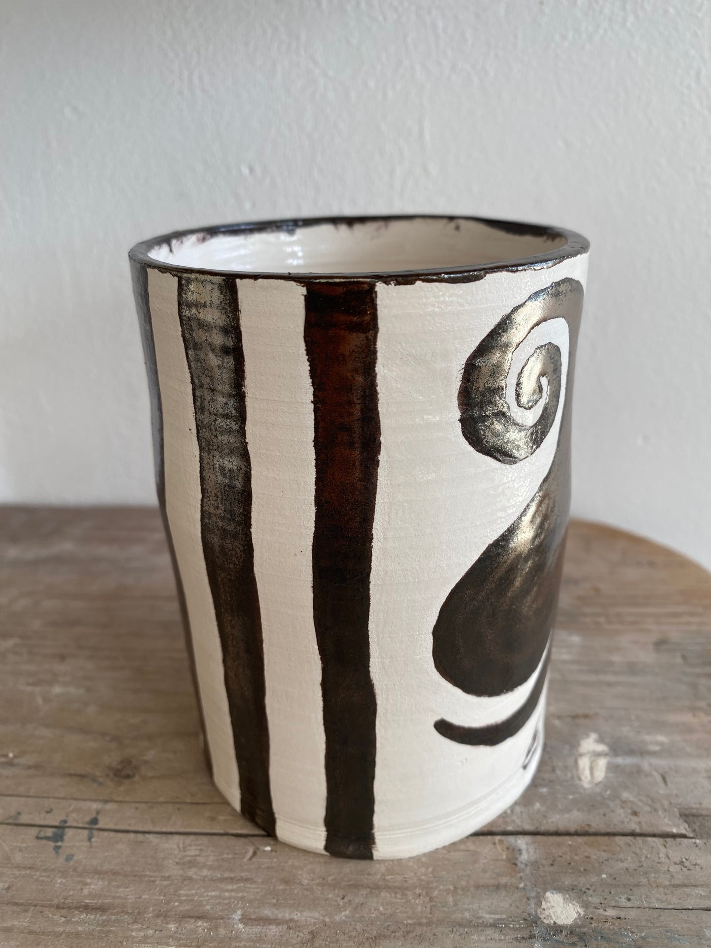 Chrome Angel Vase