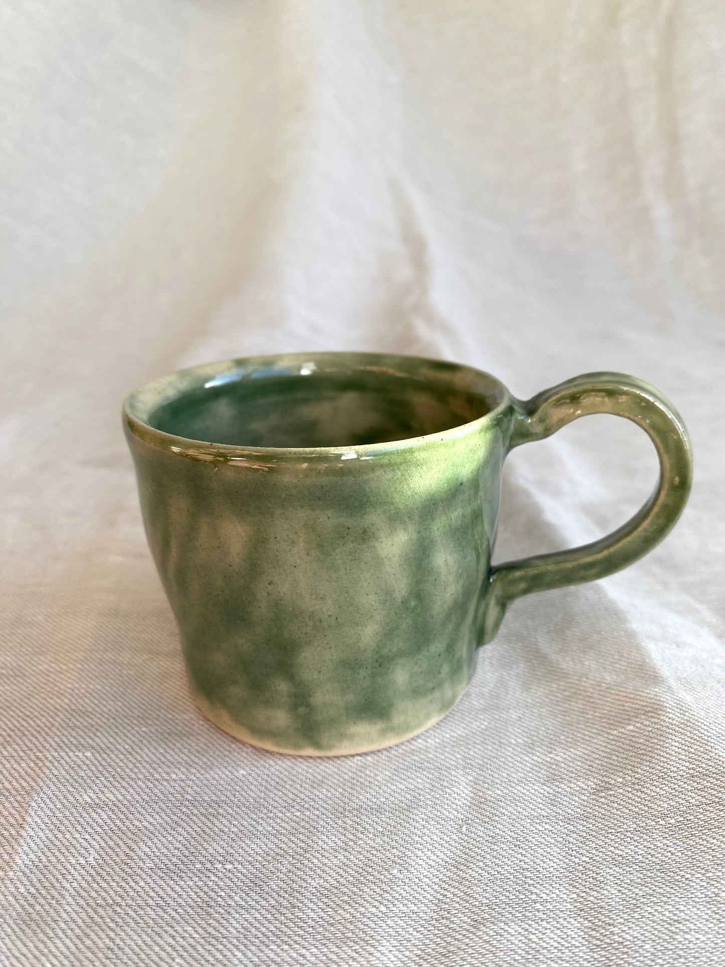 Angel in Green and Gold- Large Coffee Cup