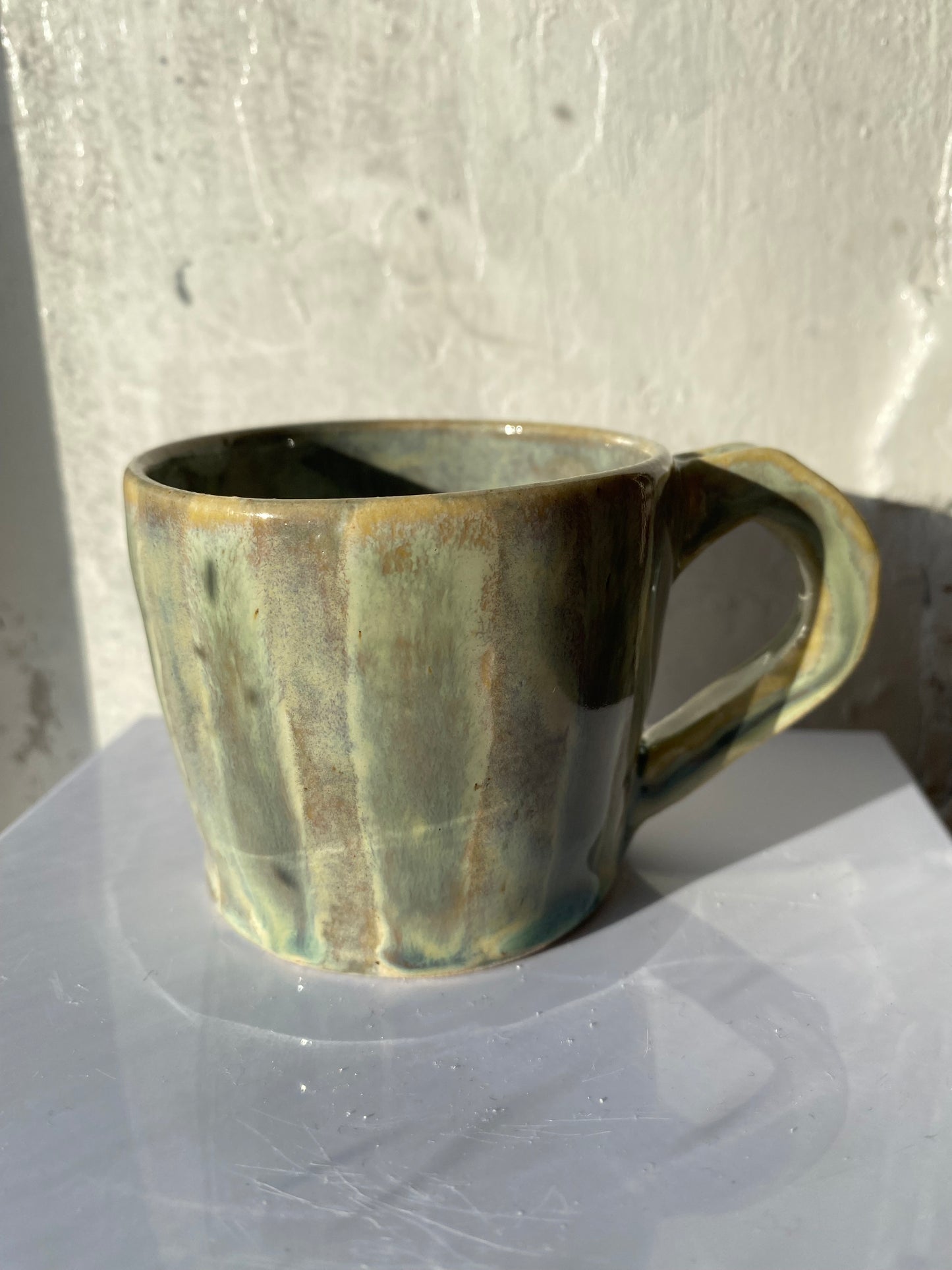 Angel in Soft Blue and Gold - Medium Coffee Cup