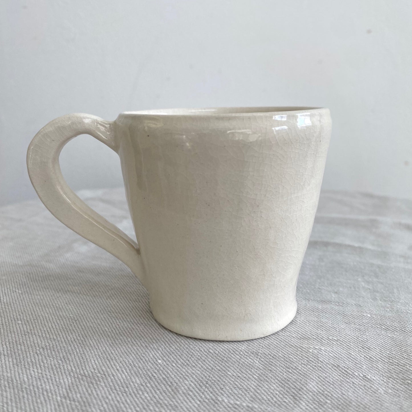 Angel in Chrome and White - Large Coffee Cup