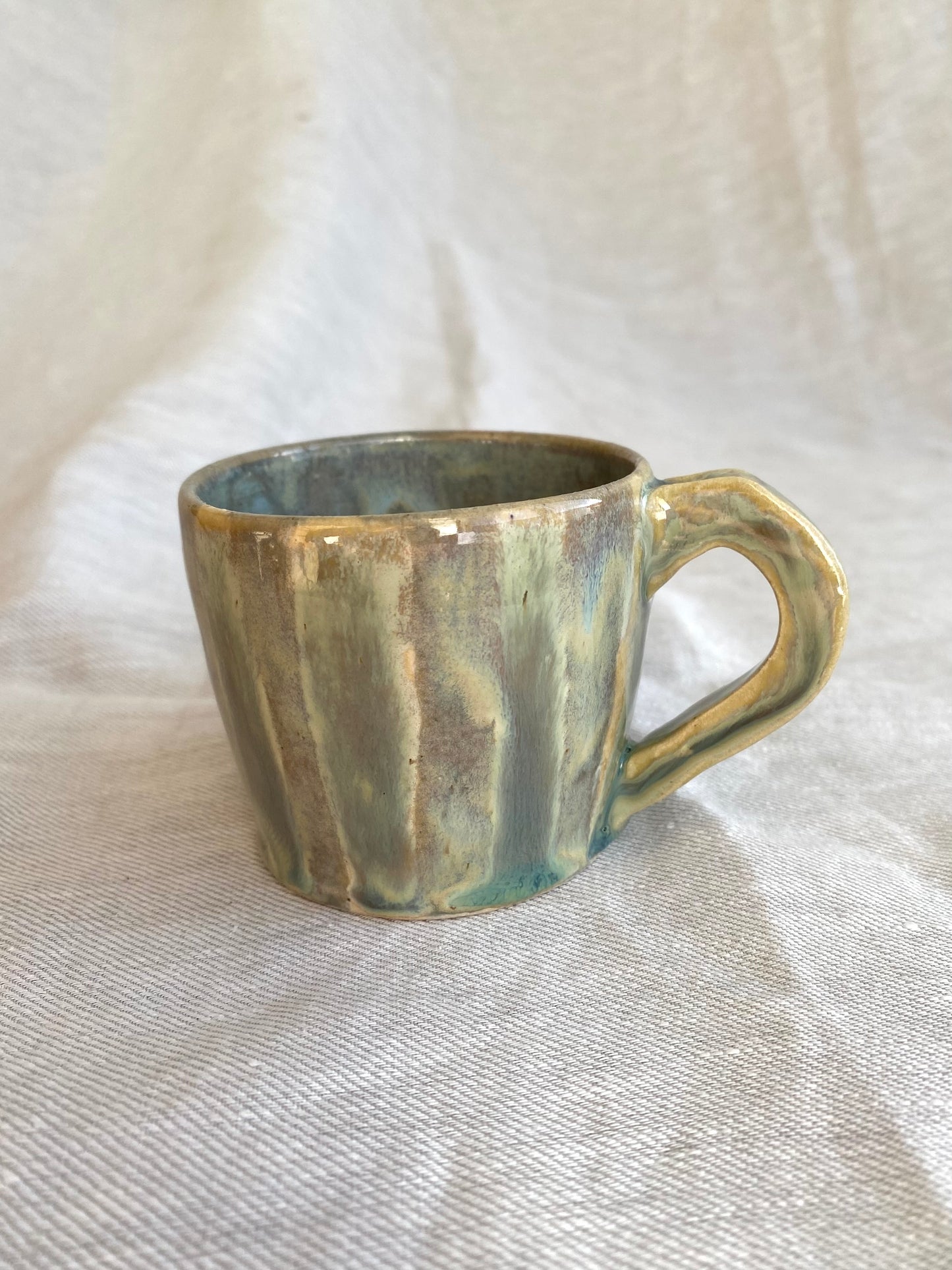 Angel in Soft Blue and Gold - Medium Coffee Cup