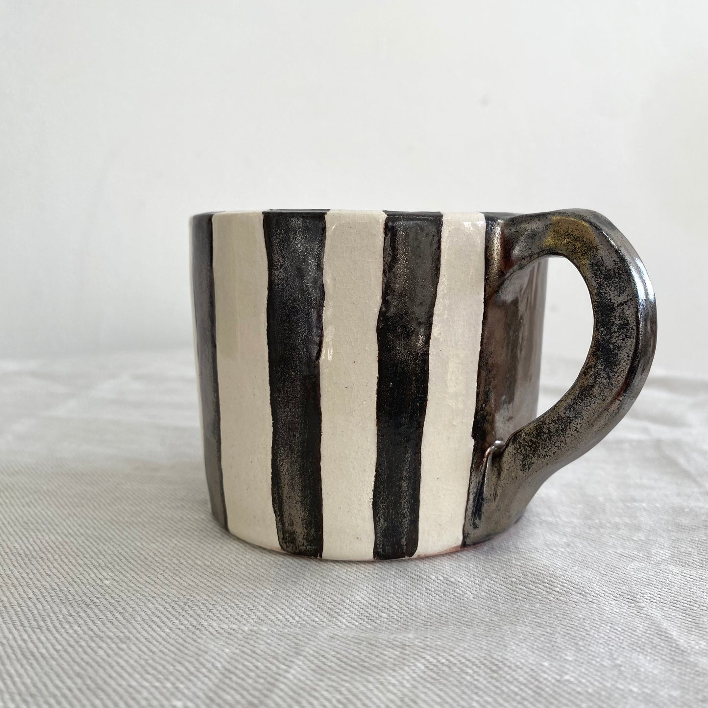 Angel in Chrome and White - Large Coffee Cup