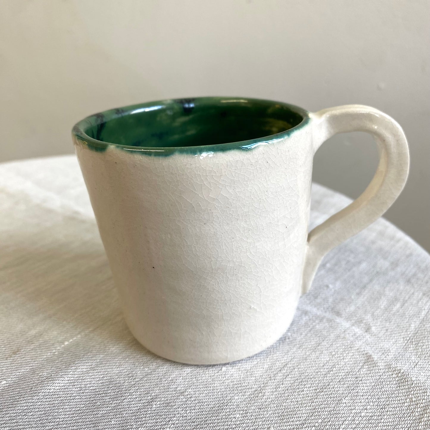 Angel in Green and White - Medium Coffee Cup