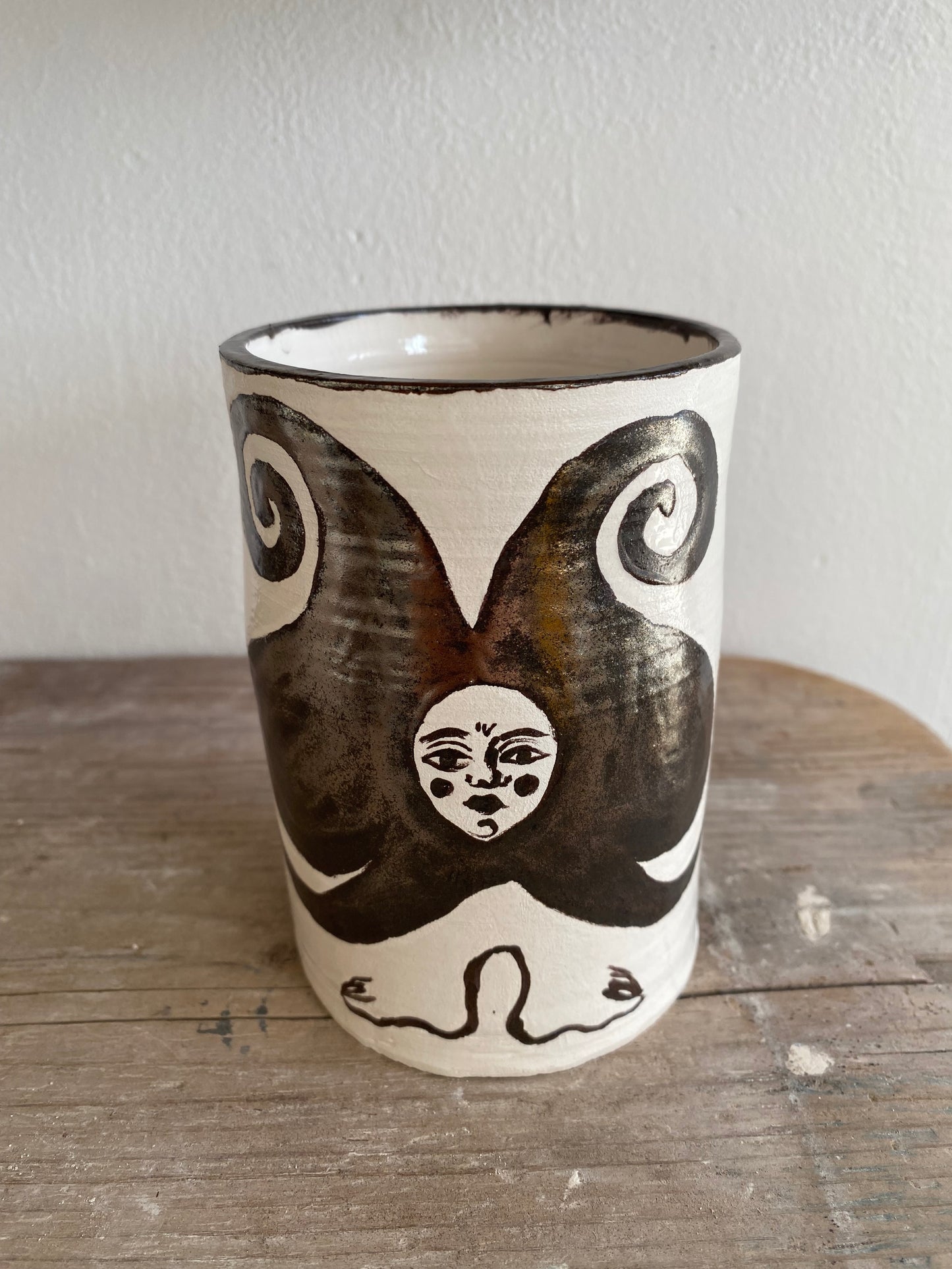 Chrome Angel Vase