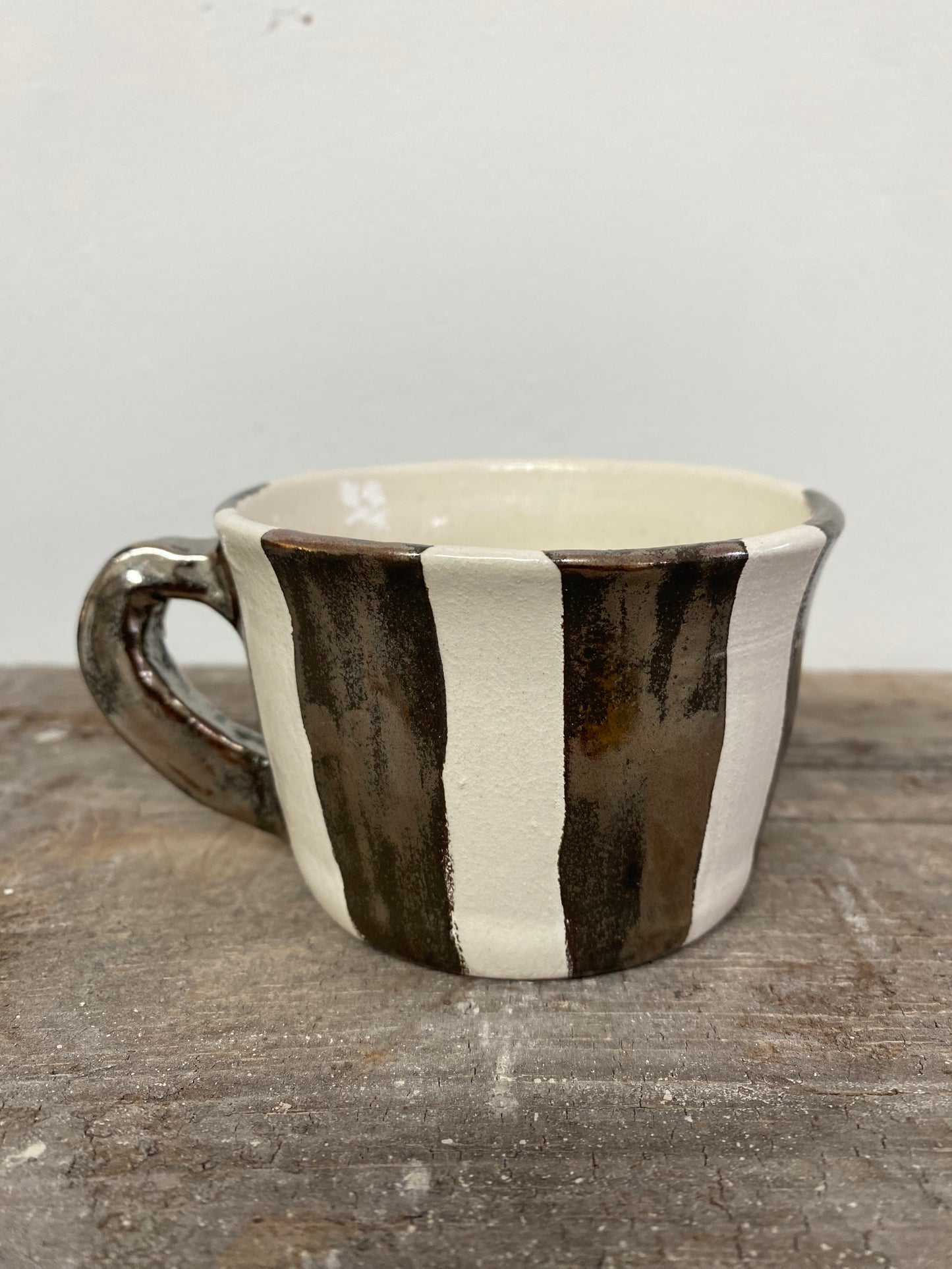 Angel in Chrome and White - Medium Coffee Cup
