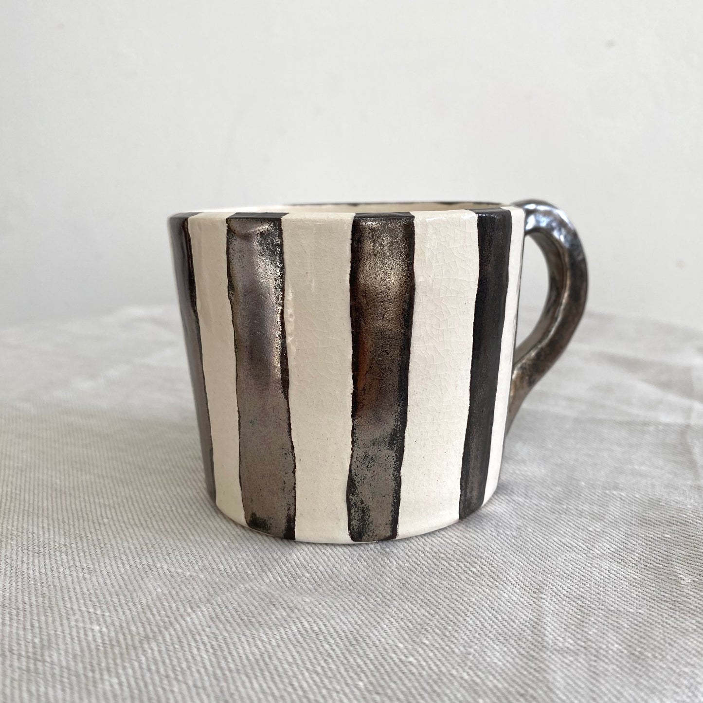 Angel in Chrome and White - Large Coffee Cup