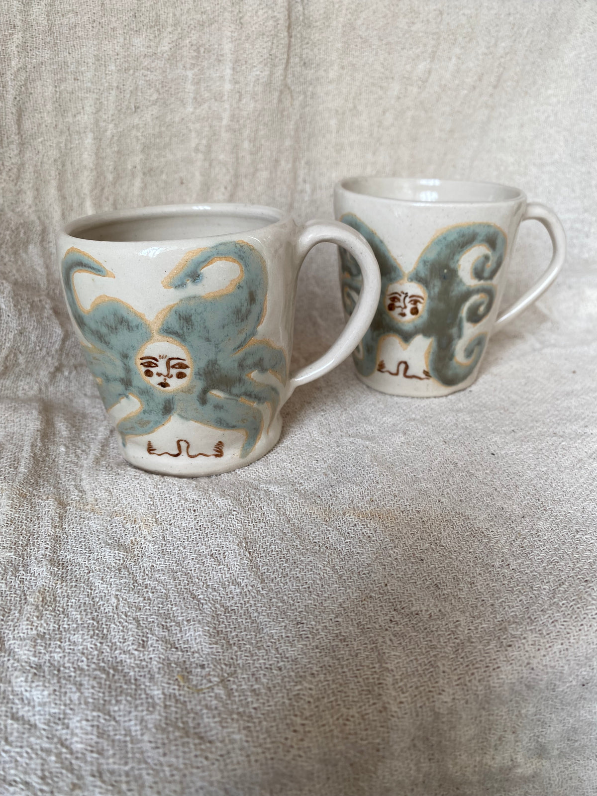 Angel Mug in Stony Blue