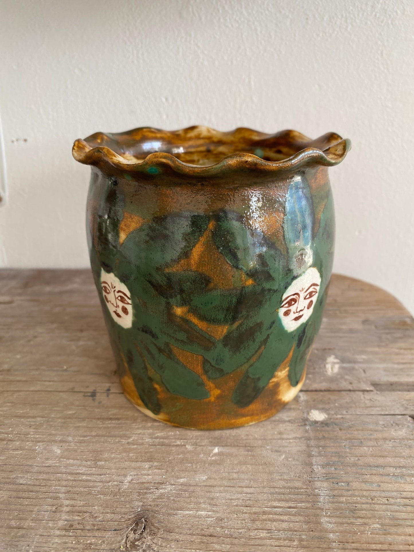 Green Flower Vase