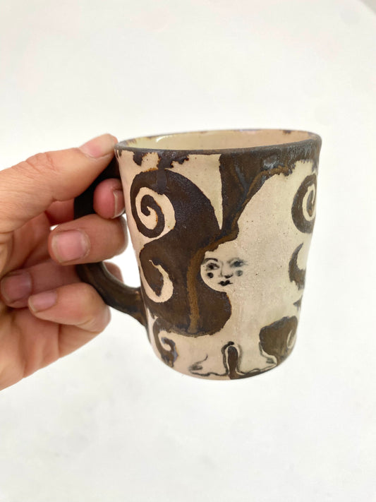 Angel in Gold and White - Medium Coffee Cup