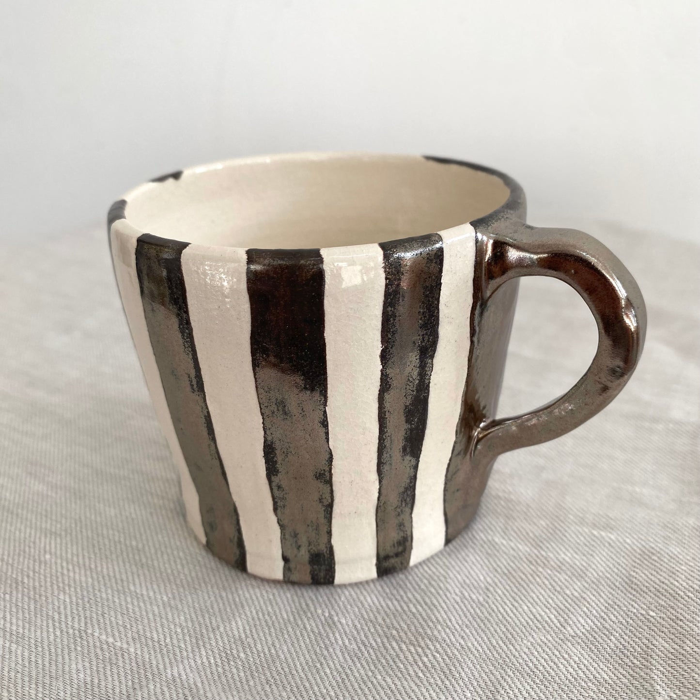 Angel in Chrome and White - Large Coffee Cup