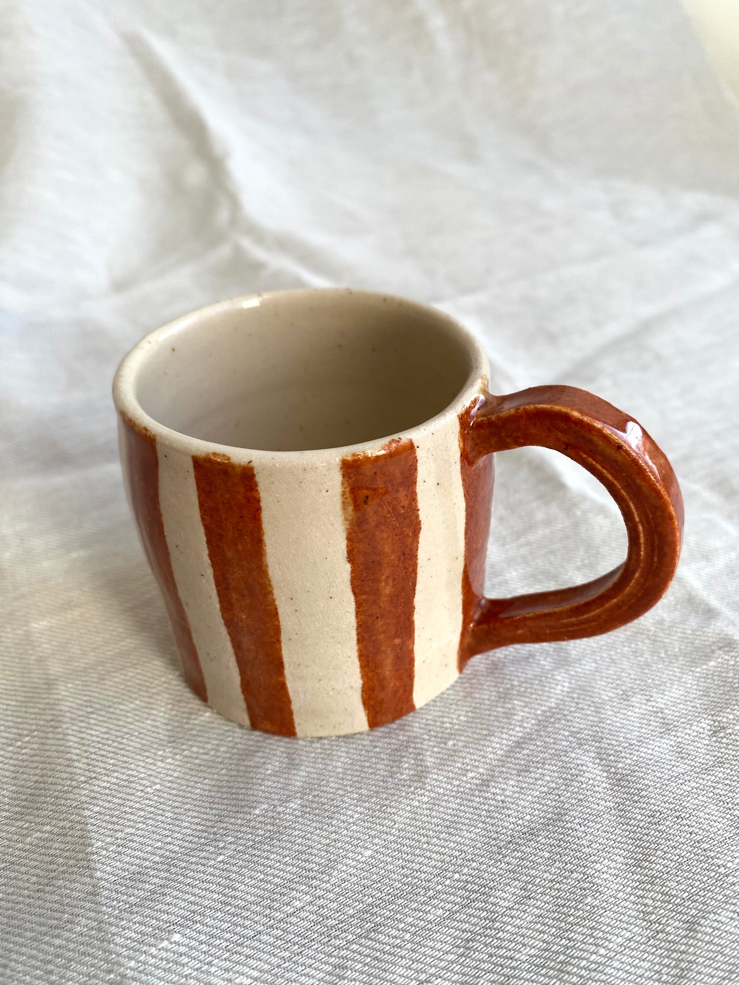 Angel in Rust Red and White- Medium Coffee Cup