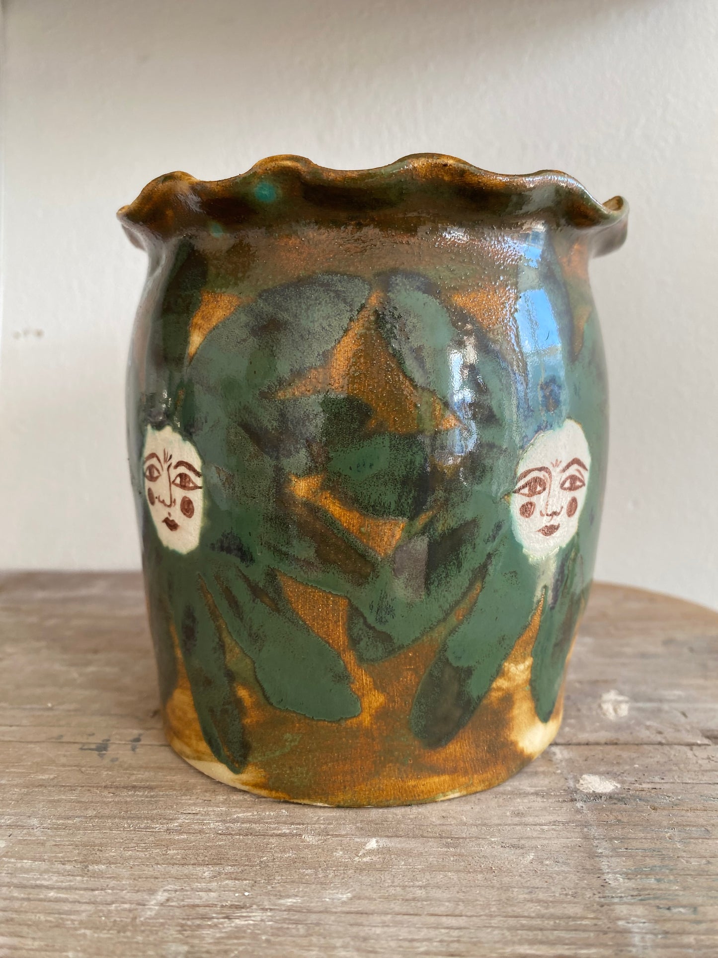 Green Flower Vase