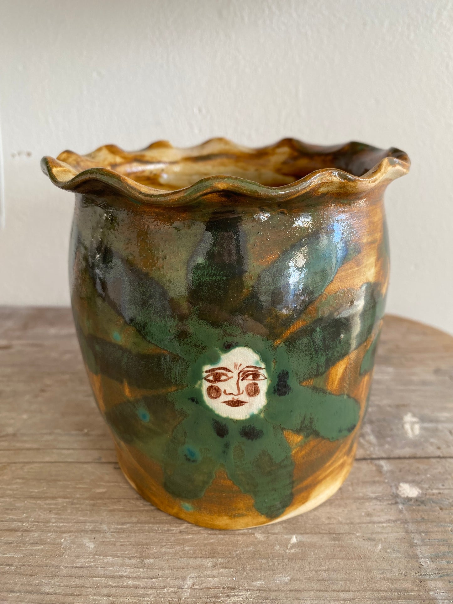 Green Flower Vase