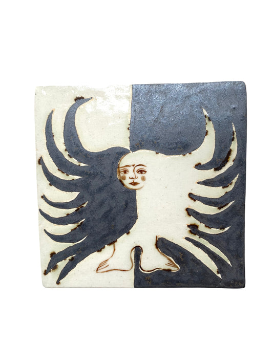 Angel in Antique Copper - Ceramic Tile