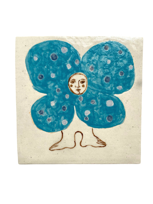 Angel in Turquoise - Ceramic Tile