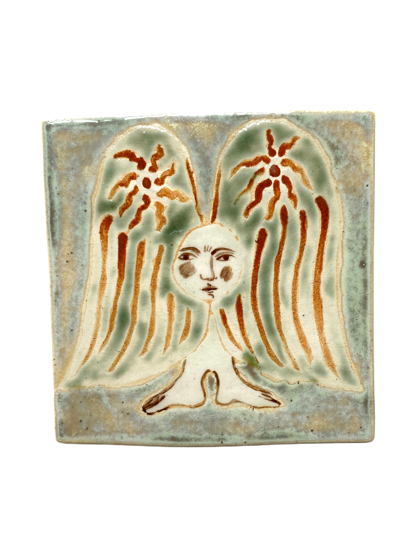 Angel in Green - Ceramic Tile