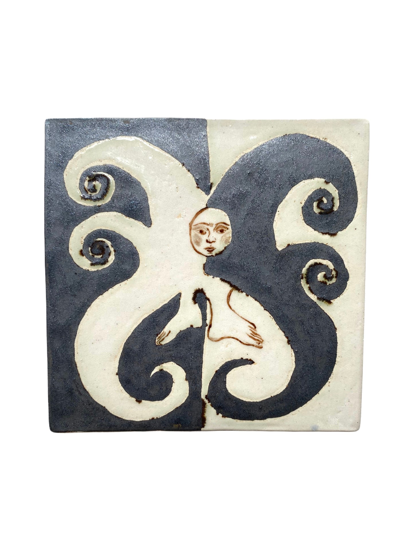 Angel in Antique Copper - Ceramic Tile